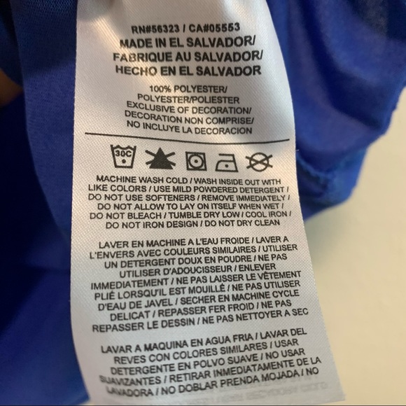 Women’s Scoop Neck Dri-fit Top in Size S, Blue - Picture 4 of 6